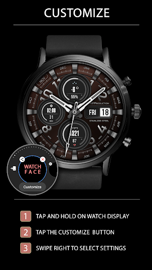 WFP 304 Classic watch face Screenshot 3
