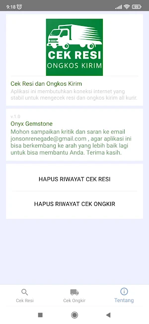 Onyx - Cek Resi & Ongkos Kirim Screenshot 2