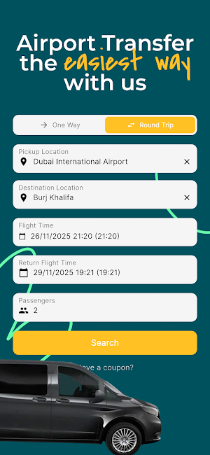 Welcome Port Airport Transfer Screenshot 0