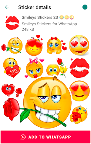 Smiley Stickers for WhatsApp Screenshot 0