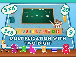 Math Multiplication Quiz 4th Grade Games Screenshot 2