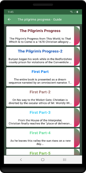 The pilgrims progress - Guide Screenshot 1