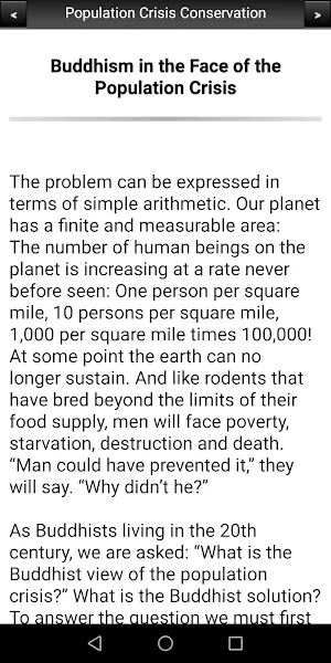 Population Crisis Conservation Screenshot 1