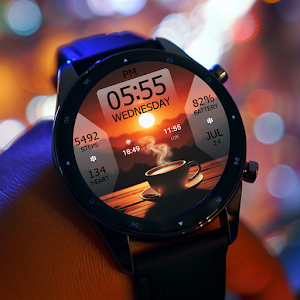 Key WF38 Coffee Sunset Watch Screenshot 1
