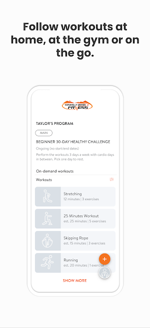 Naturally Driven Fitness Screenshot 1