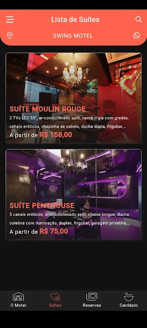 Busca de Motéis Screenshot 1
