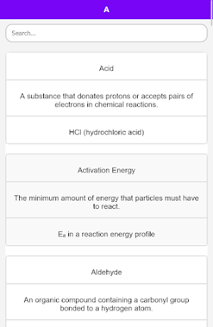 Chemistry Dictionary Screenshot 1