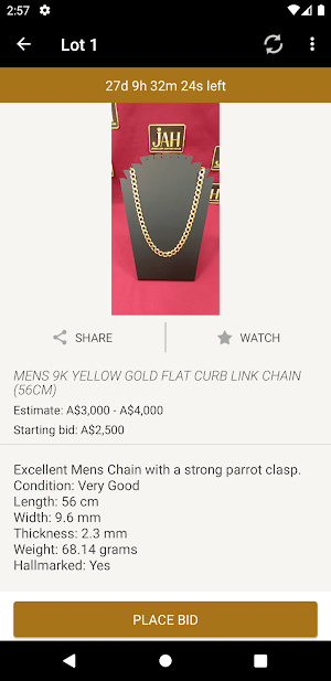 Jewellery Auction House Screenshot 3