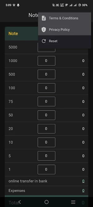 Note Calculator Screenshot 2