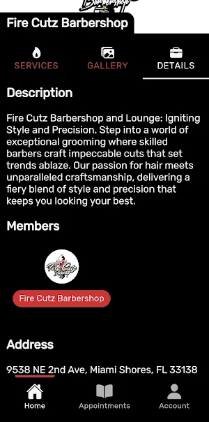 Fire Cutz Barbershop Screenshot 2