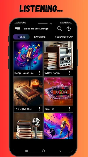 Deep House Lounge Radio App Screenshot 1