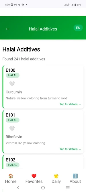 Halal E Number Checker Screenshot 3