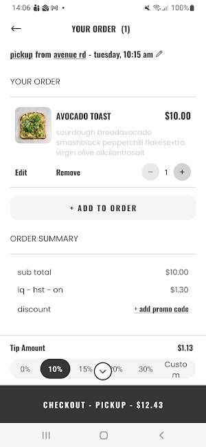 iQ Food Co. Screenshot 3