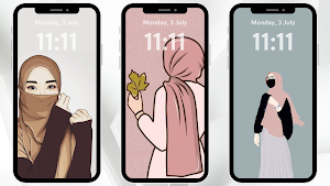 Anime Hijab Wallpaper Screenshot 1