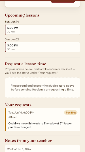 Amati — Studio Manager Screenshot 1