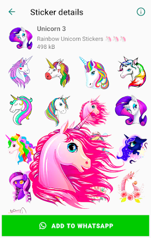 Unicorn stickers for WhatsApp Screenshot 0