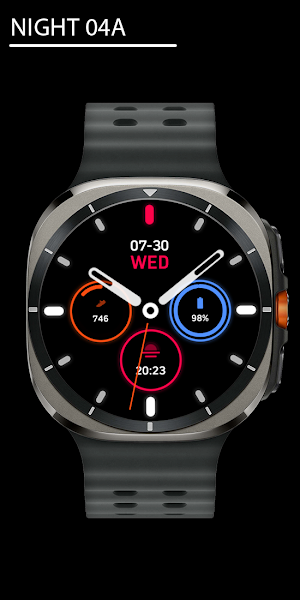 Night 04A - Analog Watch Face Screenshot 0