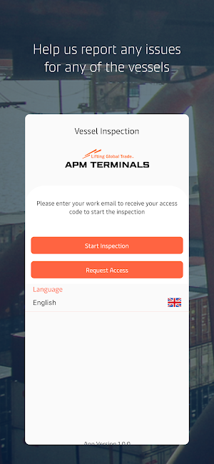 APM Terminals Vessel Inspection Screenshot 0
