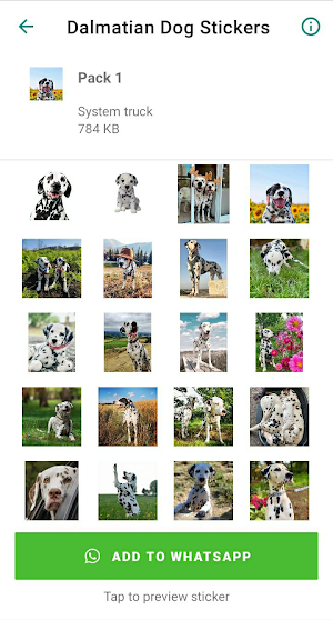 Dalmatian Dog Stickers Screenshot 0