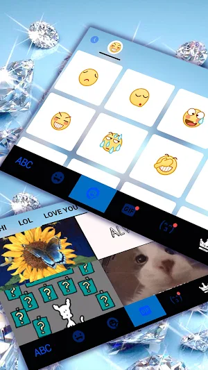 Glitter Lux Diamond Keyboard Background Screenshot 3