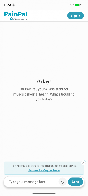 PainPal App Screenshot 2