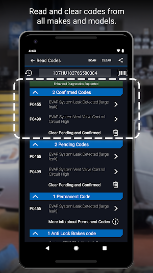 BlueDriver OBD2 Scan Tool Screenshot 1