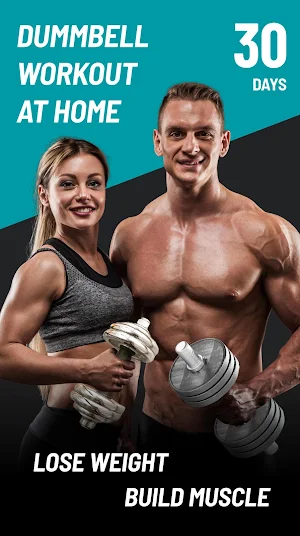 Dumbbell Workout at Home - 30 Day Bodybuilding Screenshot 0