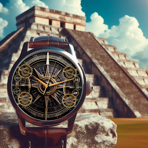 Ancient Sun Wear OS Watch Face Screenshot 0