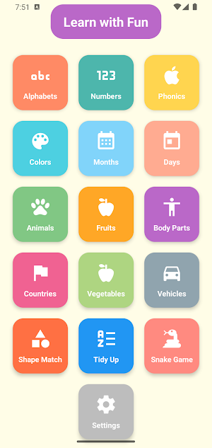 ABC 123 Kids - Learning Game Screenshot 0
