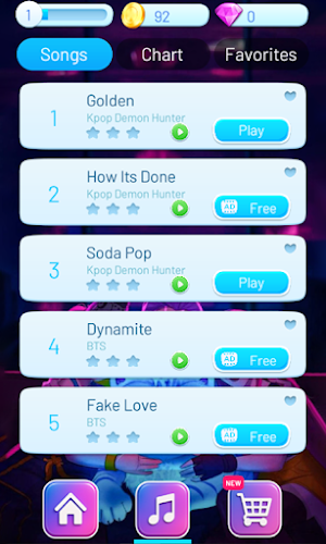Kpop Demon Hunter Piano Tiles Screenshot 1