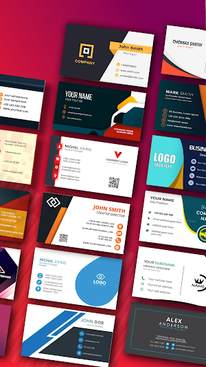 Business Card Maker & Scanner Screenshot 2