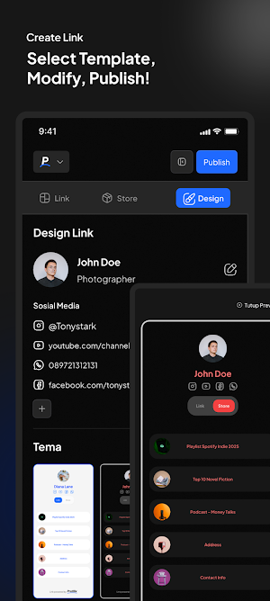 Profilix - Setup Portfolio Screenshot 2