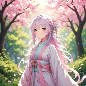 Spirit Blossom Anime Wallpaper Screenshot 2