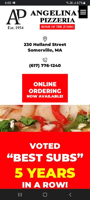 Angelina's Pizzeria Somerville Screenshot 2