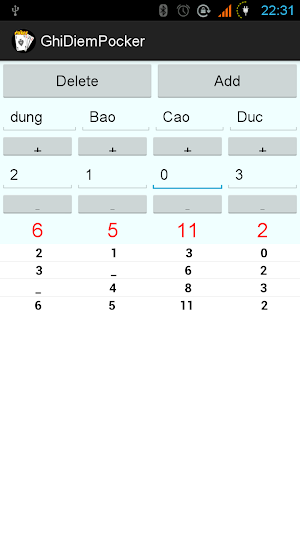 Ghi Diem - Ghi Điểm Tiến Lên Screenshot 1