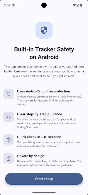 Tracker Safety: Alert & Scan Screenshot 0