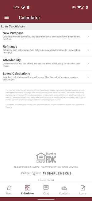 F&M Mortgage Screenshot 1
