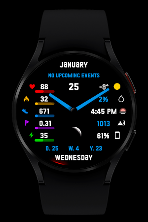 Analog SuperInfo Watch Face Screenshot 3