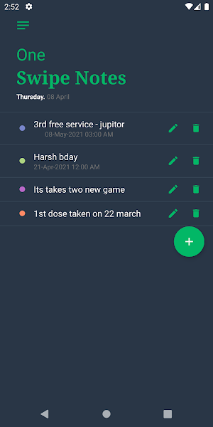 Floating Notes - Swipe Note - Quick Notes Reminder Screenshot 0