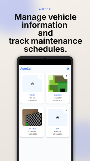 AutoCal: Maintenance Reminder Screenshot 0