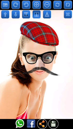 Bald & Mustache Booth Fun Pic Screenshot 1