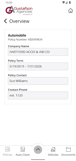 Gustafson Agencies Online Screenshot 3
