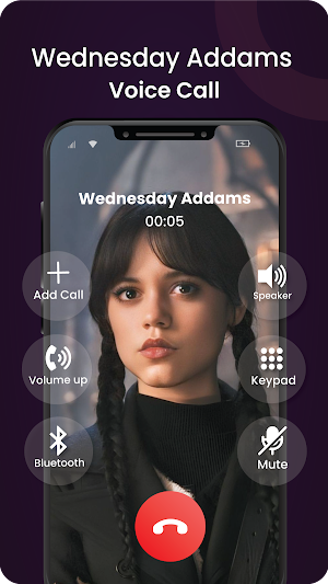 Wednesday Addams Video Call Screenshot 1