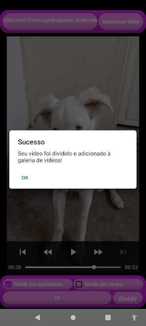 Dividir Vídeos Screenshot 3