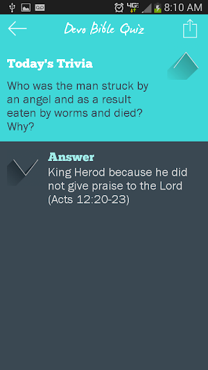 Devo Bible Quiz Screenshot 3