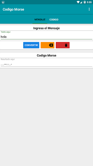 Codigo Morse Screenshot 0