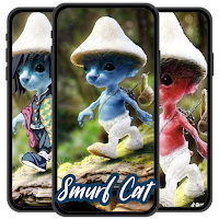 Blue Smurf Cat Meme Wallpaper