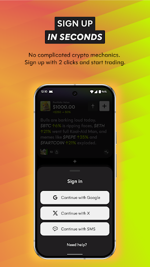 Takeoff: Buy BTC, ETH & Memes Screenshot 2