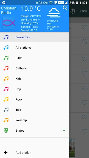Christian Radio Stations Screenshot 2