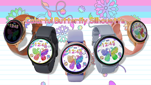 Colorful Butterfly_Watchface Screenshot 0